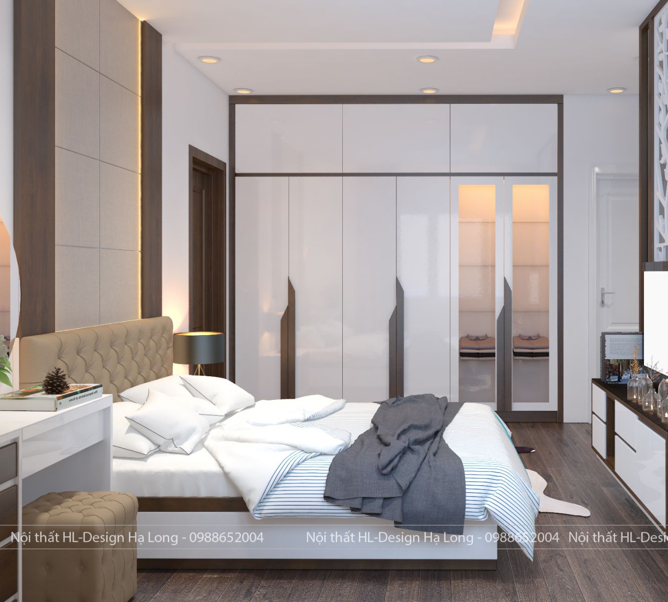 thiết kế phòng ngủ hiện đại