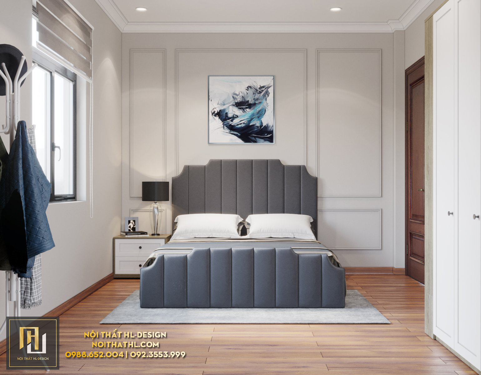 nội thất phòng ngủ hạ long tân cổ điển