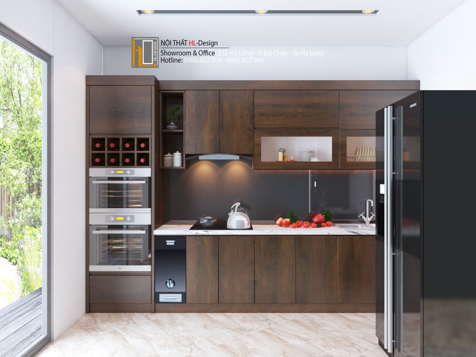 tủ bếp Laminate