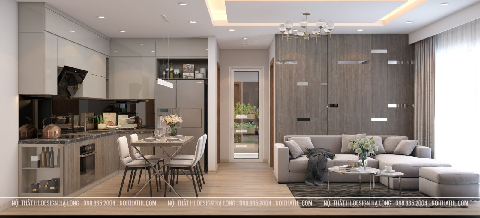 thiết kế nội thất căn hộ chung cư the Sapphire Residence