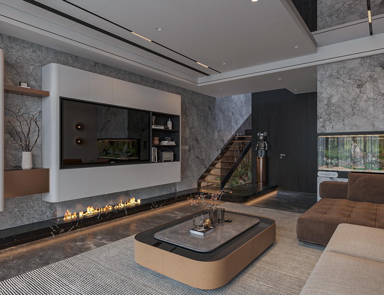 Thiết kế nội thất phòng khách Luxury tại Quảng Ninh