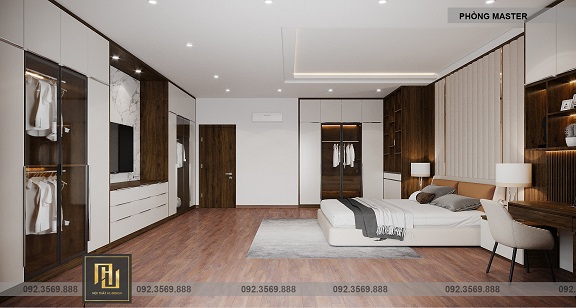 Nội thất phòng ngủ nhà anh dũng tại thành phố hạ long