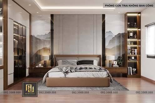 Nội thất phòng ngủ nhà anh dũng tại thành phố hạ long
