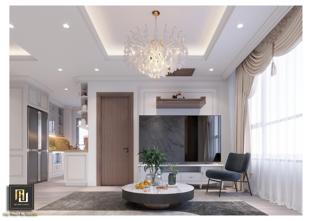 thiết kế nội thất chung cư tân cổ điển tại hạ long
