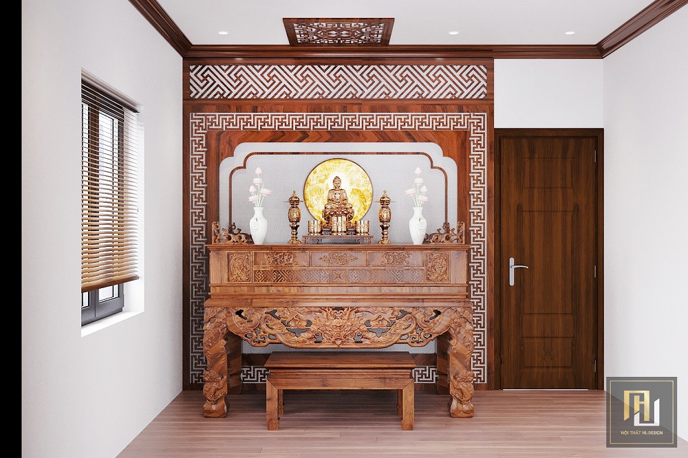 Mẫu thiết kế nội thất phòng thờ đẹp tại Hạ Long Quảng Ninh