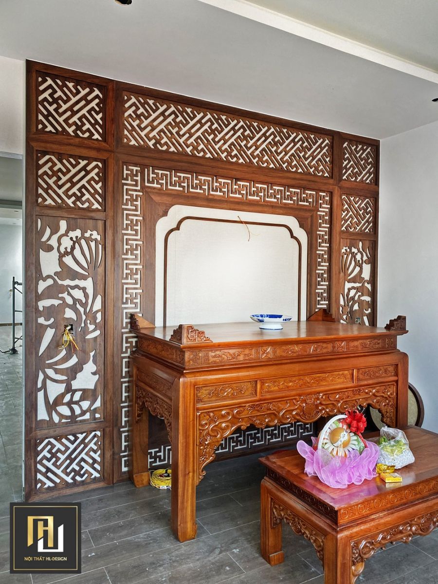Mẫu thiết kế nội thất phòng thờ đẹp tại Hạ Long Quảng Ninh