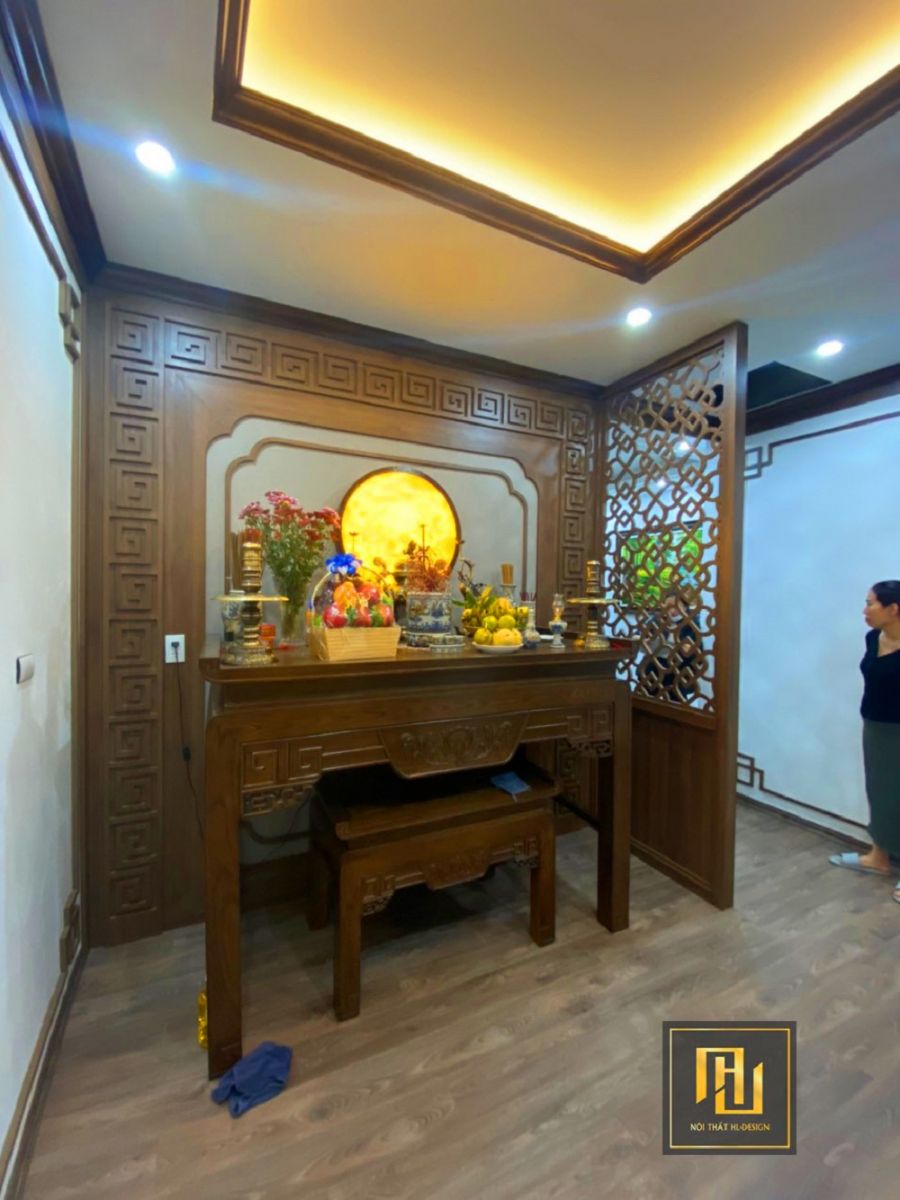 Mẫu thiết kế nội thất phòng thờ đẹp tại Hạ Long Quảng Ninh