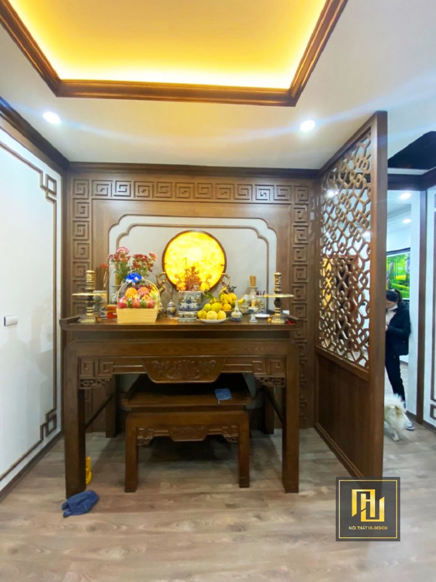 Mẫu thiết kế nội thất phòng thờ đẹp tại Hạ Long Quảng Ninh