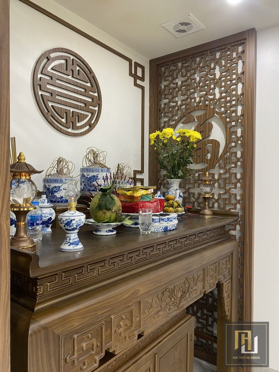 Mẫu thiết kế nội thất phòng thờ đẹp tại Hạ Long Quảng Ninh