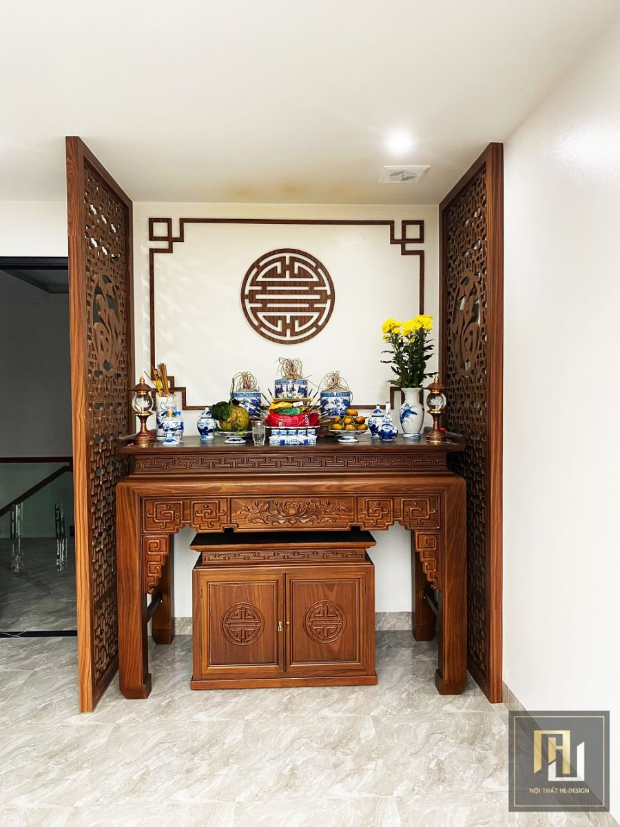 Mẫu thiết kế nội thất phòng thờ đẹp tại Hạ Long Quảng Ninh