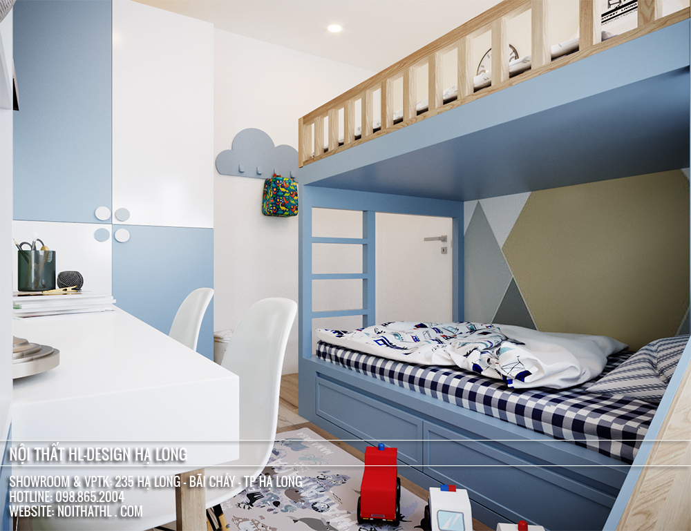 thiết kế nội thất phòng ngủ chung cư hạ long