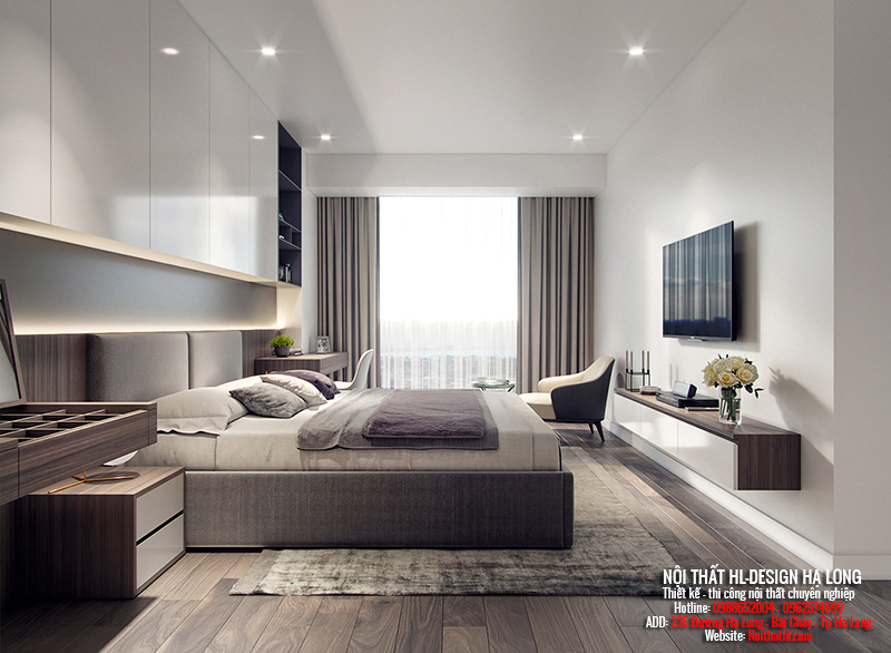 thiết kế nội thất phòng ngủ hạ long