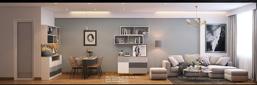 thiết kế nội thất chung cư đồi T5