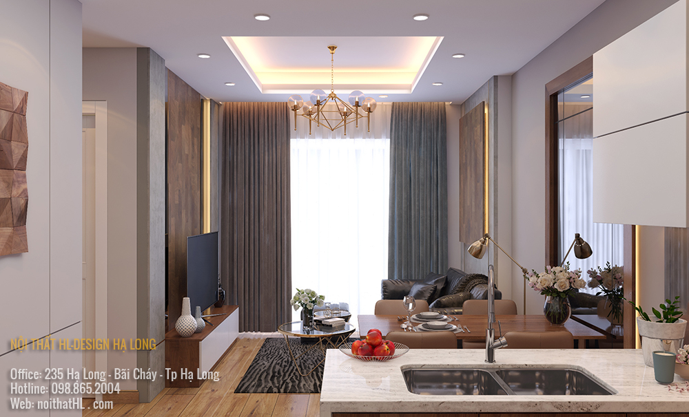 thiết kế nội thất chung cư The Sapphire Hạ Long