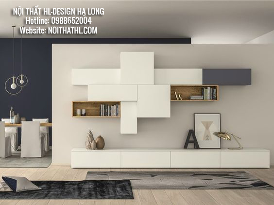vách kệ tivi hiện đại