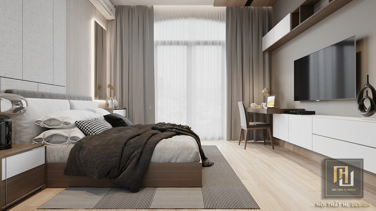 Thiết kế nội thất phòng ngủ hiện đại tại hạ long