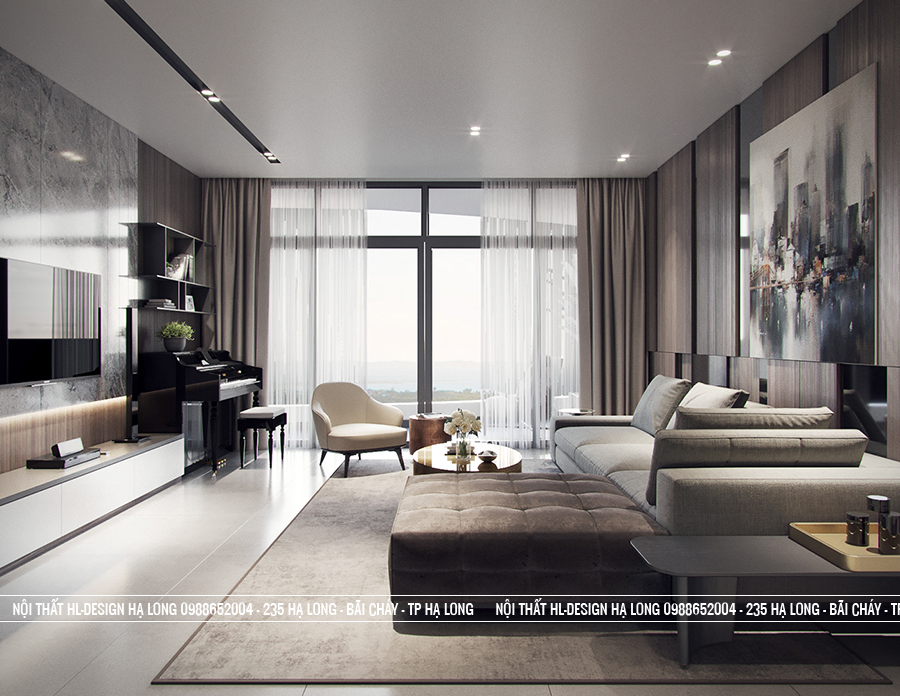 thiết kế nội thất phòng khách hiện đại