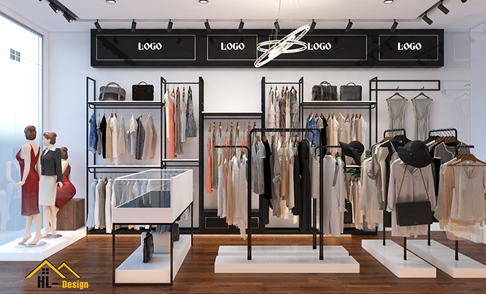 thiết kế nội thất hạ long, nội thất shop thời trang; 