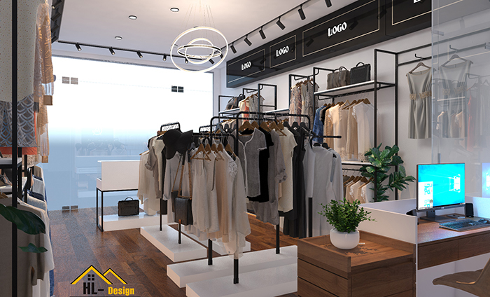 thiết kế nội thất hạ long, nội thất shop thời trang; 