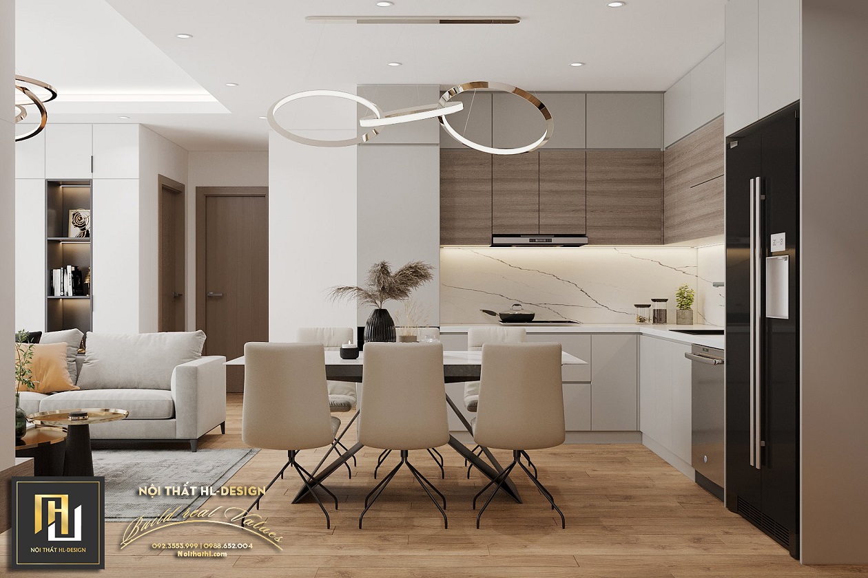 mẫu tủ bếp cho chung cư tại Hạ Long, thiết kế tủ bếp chung cư hạ long
