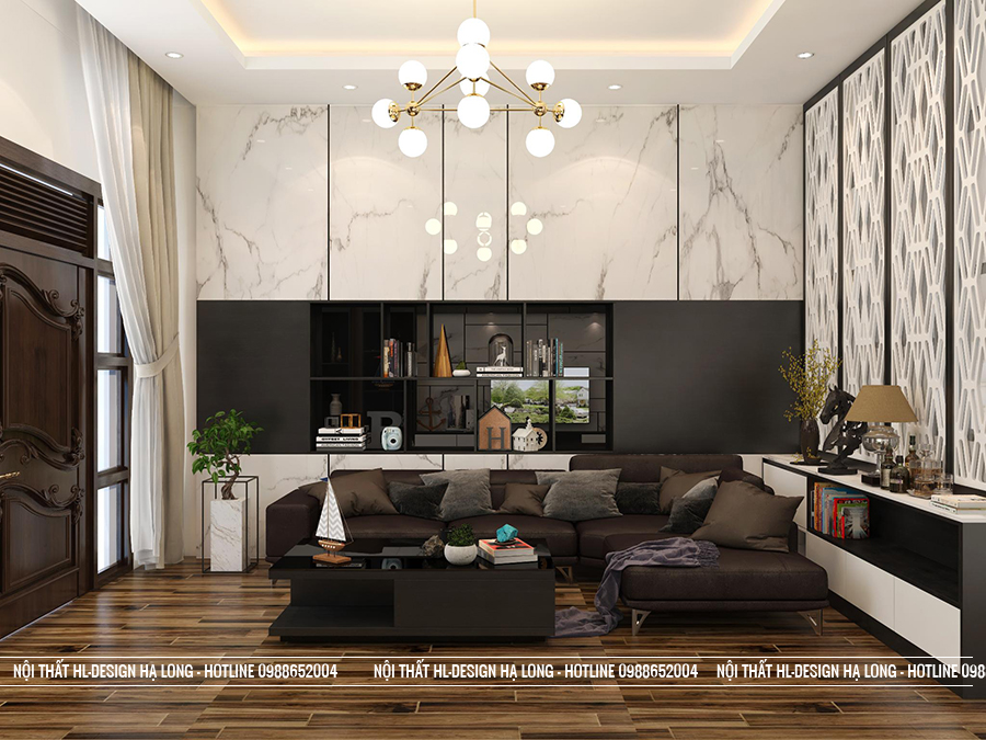 thiết kế nội thất phòng khách hiện đại