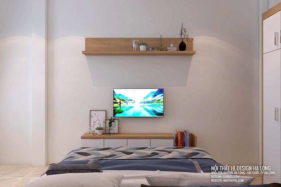 thiết kế thi công nội thất phòng ngủ hiện đại tại Hạ Long