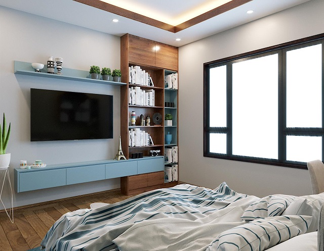 Thiết kế nội thất phòng ngủ phụ số 2 nhà chị Hoàng Anh Uông Bí