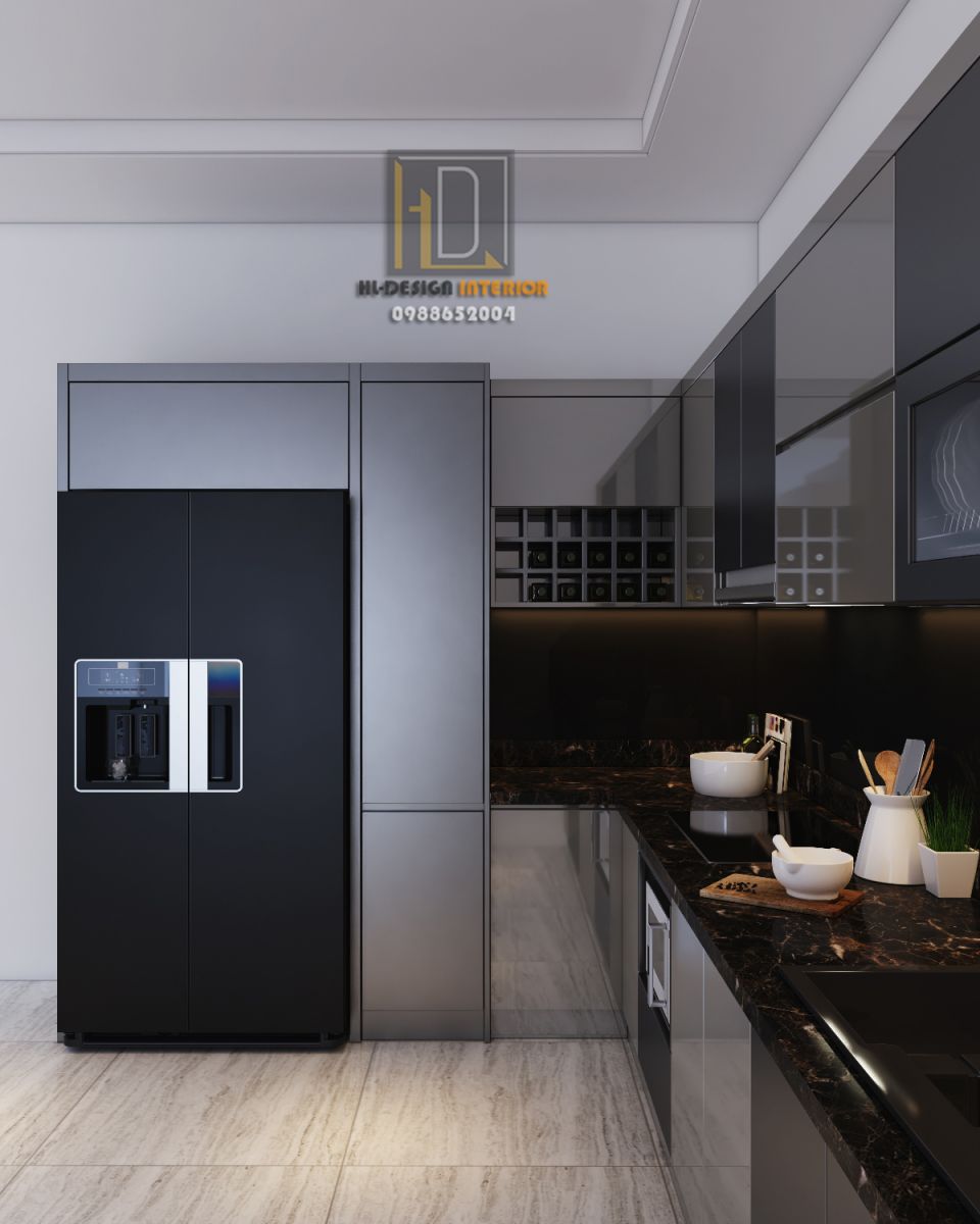 Thiết kế tủ bếp hiện đại tại Vân Đồn Quảng Ninh