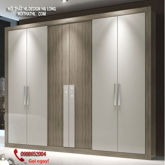 thiết kế tủ quần áo hiện đại hạ long