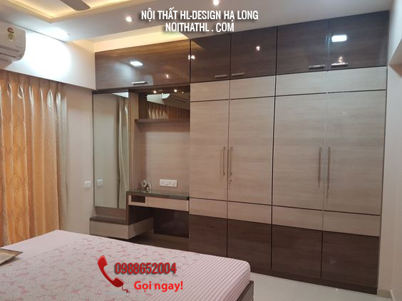 tủ áo kết hợp kệ tivi hạ long