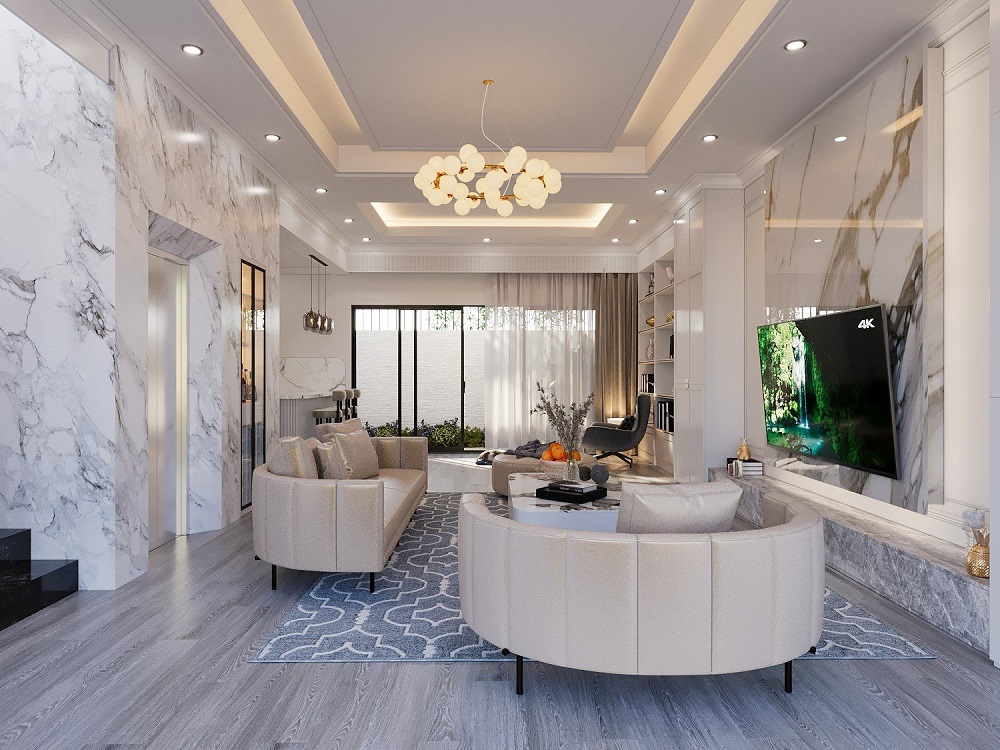 thiết kế nội thất tân cổ điển cho căn biệt thự tại hạ long quảng ninh