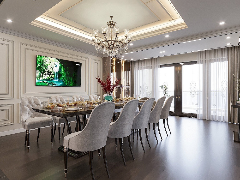 thiết kế nội thất tân cổ điển cho căn biệt thự tại hạ long quảng ninh