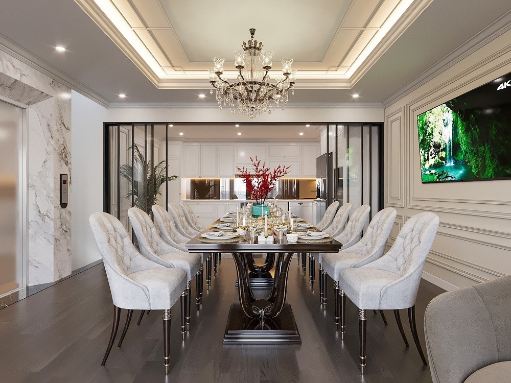 thiết kế nội thất tân cổ điển cho căn biệt thự tại hạ long quảng ninh