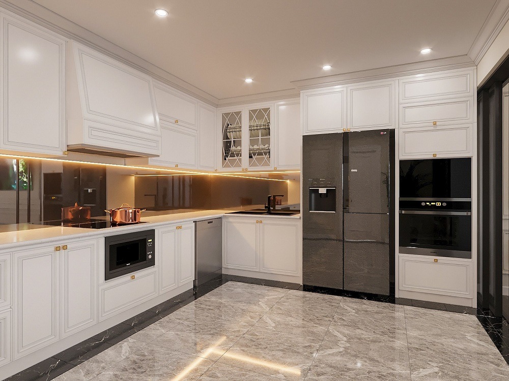 thiết kế nội thất tân cổ điển cho căn biệt thự tại hạ long quảng ninh