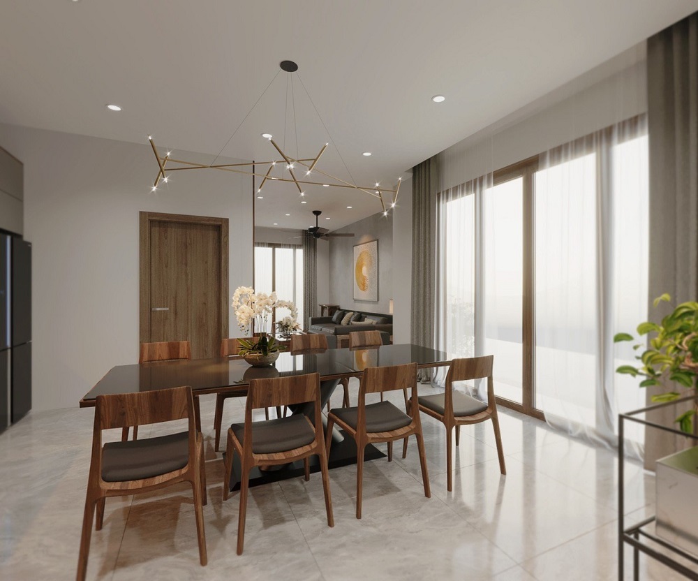 thiết kế nội thất phòng bếp quảng ninh