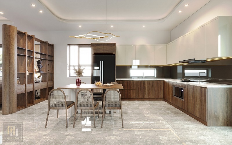 thiết kế tủ bếp hạ long