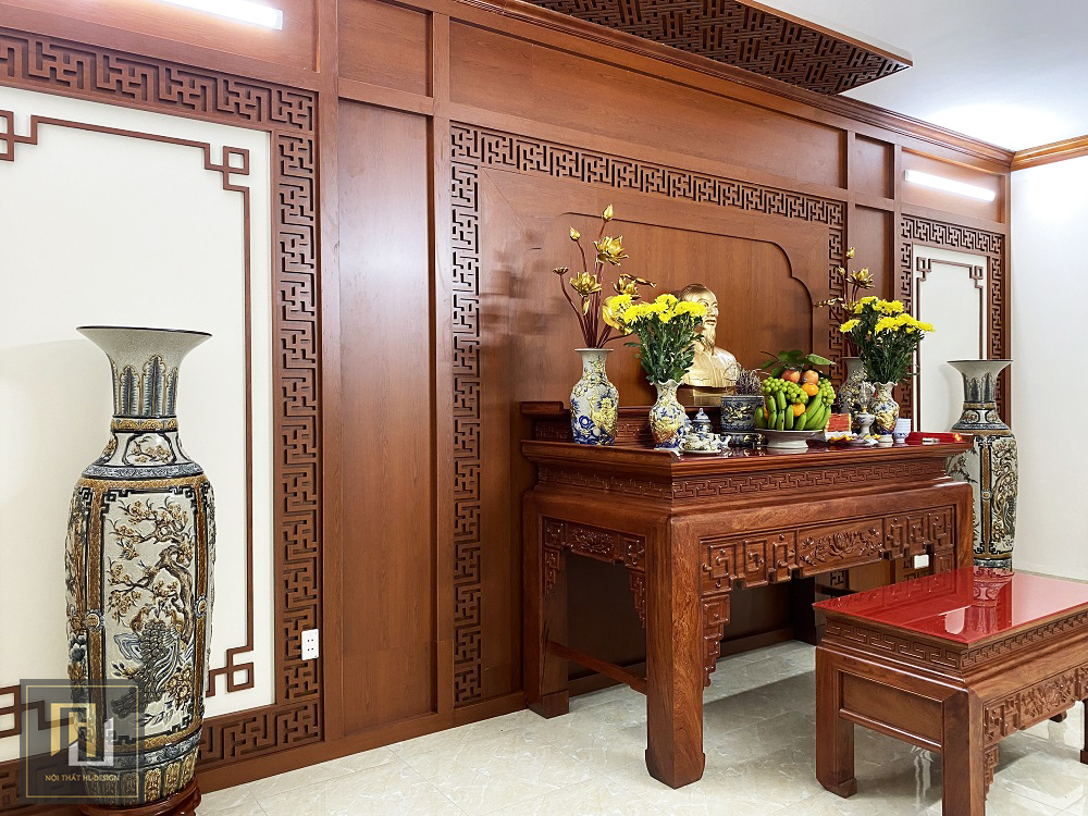 Mẫu thiết kế nội thất phòng thờ đẹp tại Hạ Long Quảng Ninh