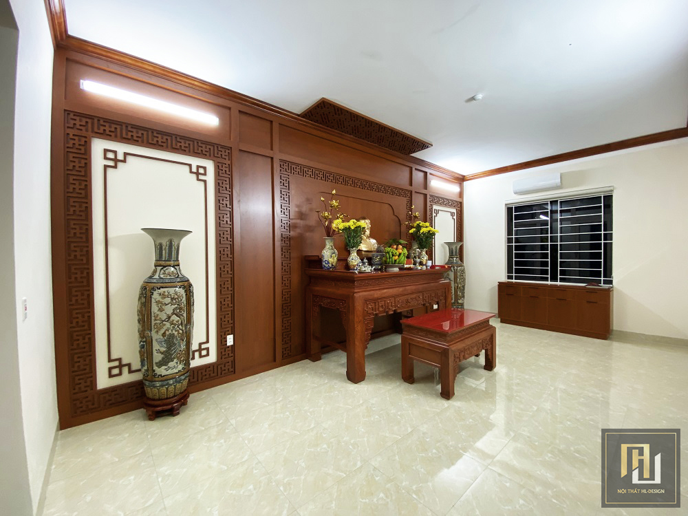 Mẫu thiết kế nội thất phòng thờ đẹp tại Hạ Long Quảng Ninh