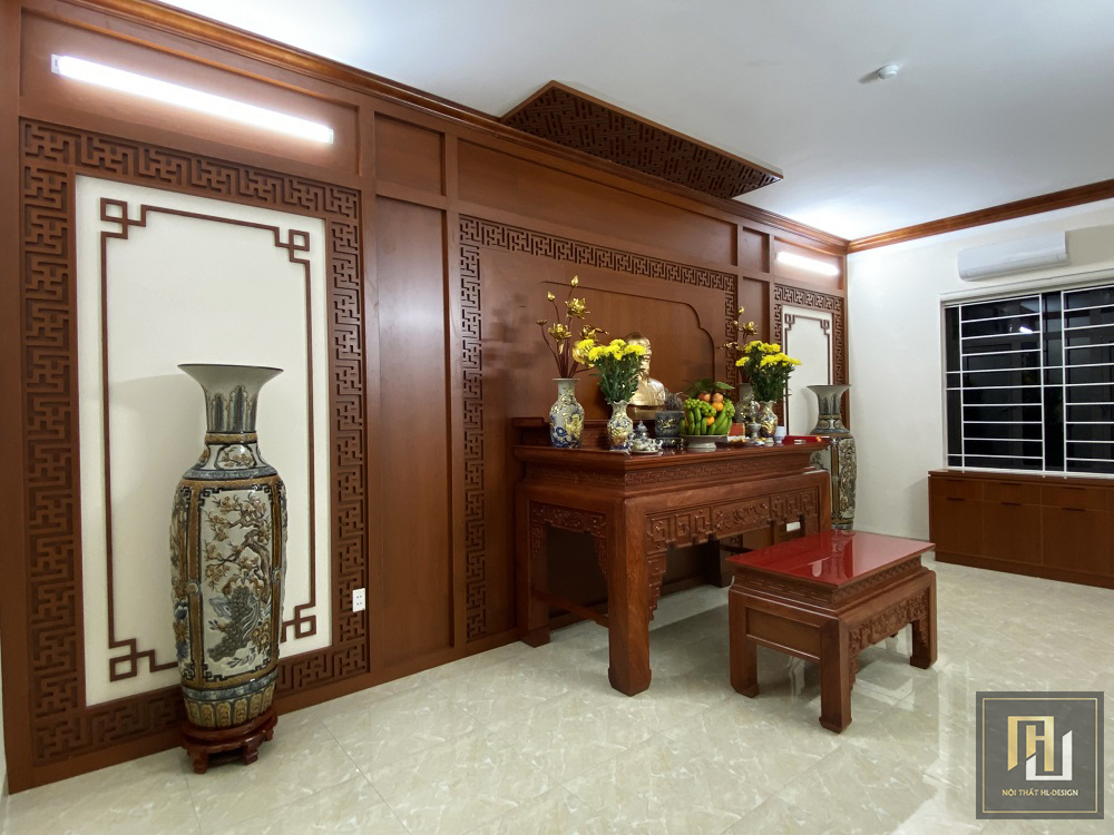 Mẫu thiết kế nội thất phòng thờ đẹp tại Hạ Long Quảng Ninh