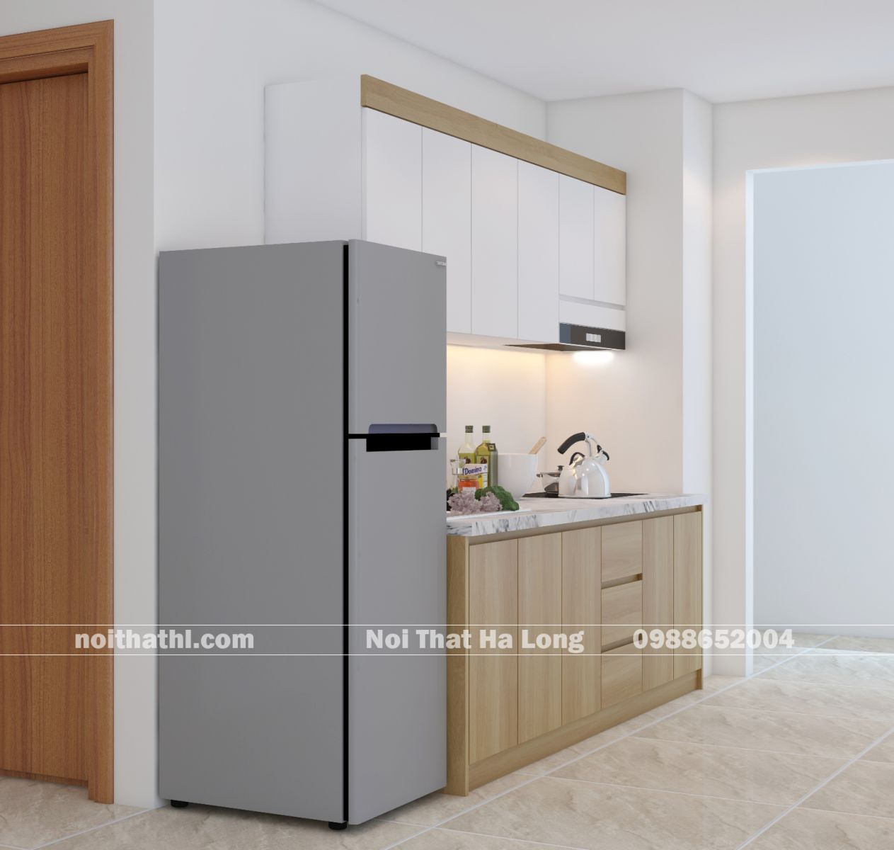 thiết kế tủ bếp hiện đại hạ long