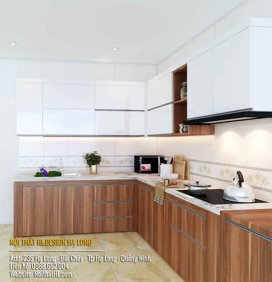 thiết kế thi công tủ bếp chuyên nghiệp tại Hạ Long