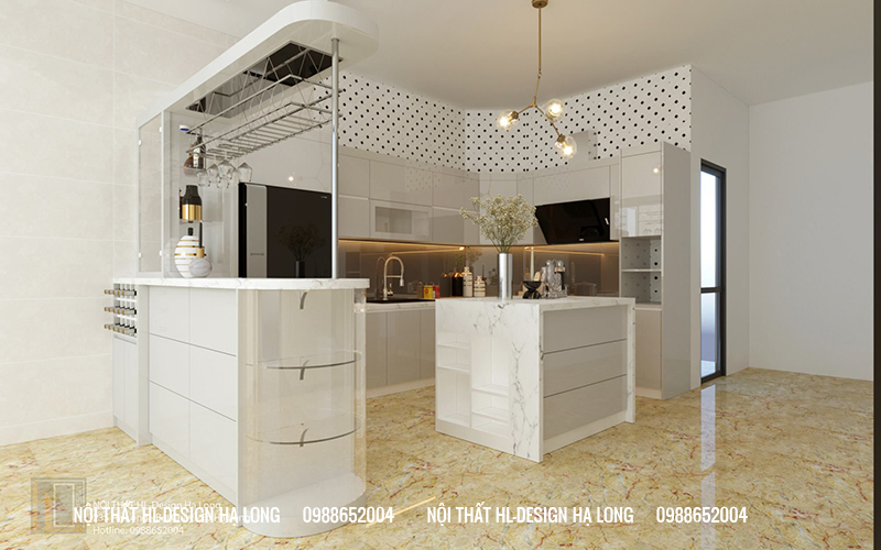 tủ bếp hiện đại Hạ Long