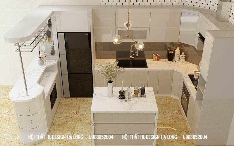 tủ bếp hiện đại Hạ Long