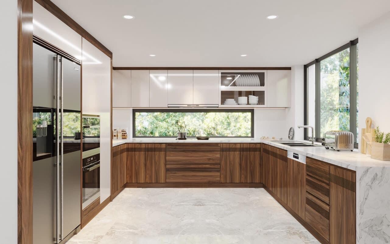 tủ bếp hiện đại hạ long