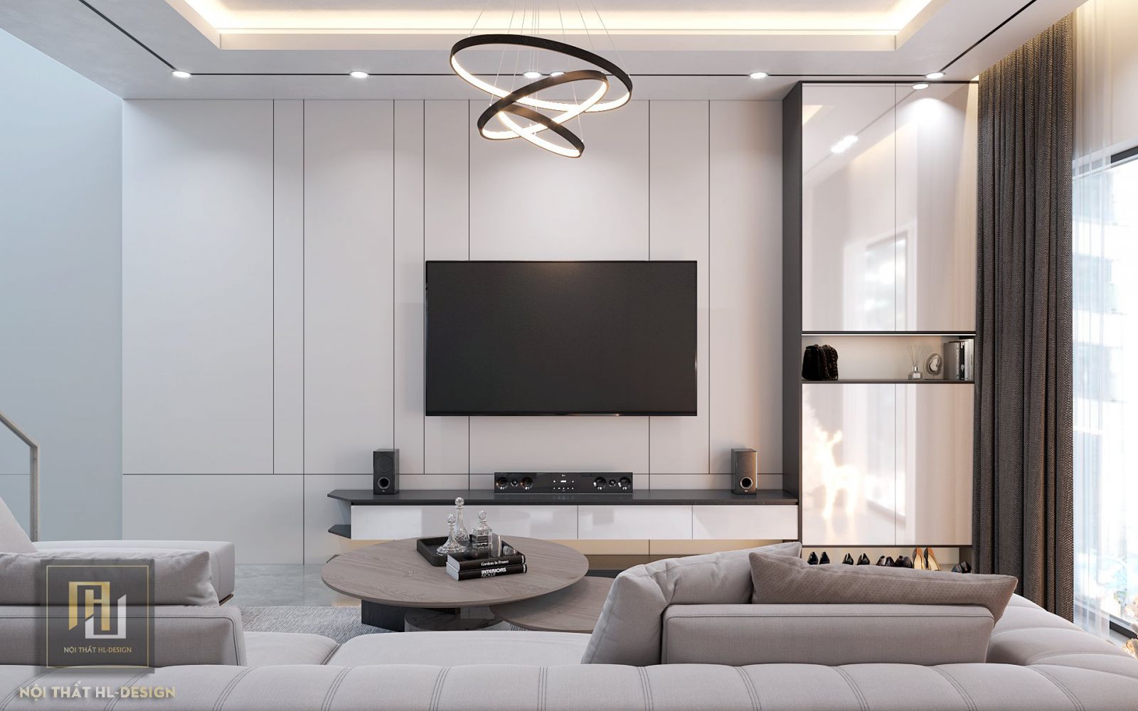 Nội thất Phòng khách Anh Hậu uông Bí