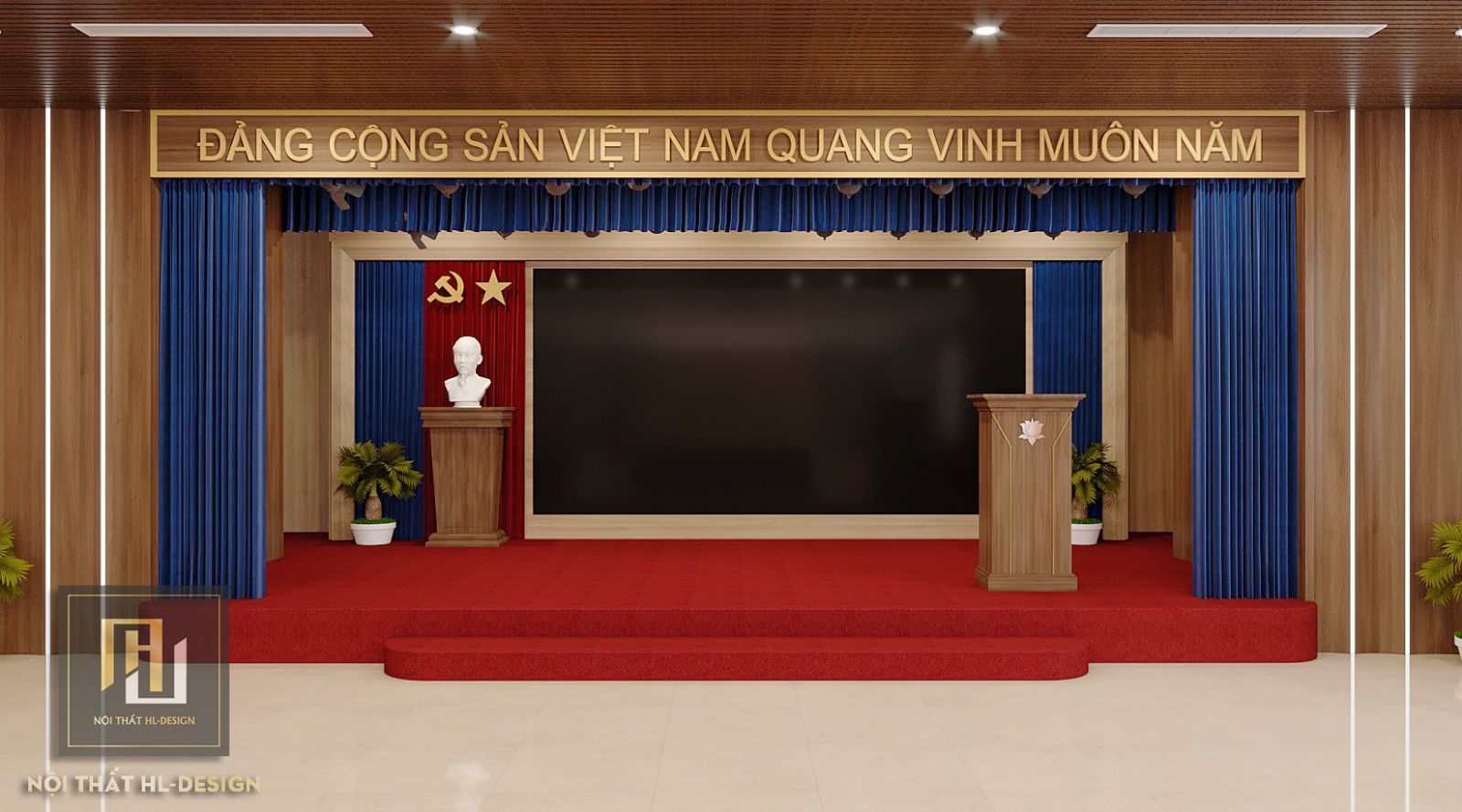 thiết kế hội trường quảng ninh