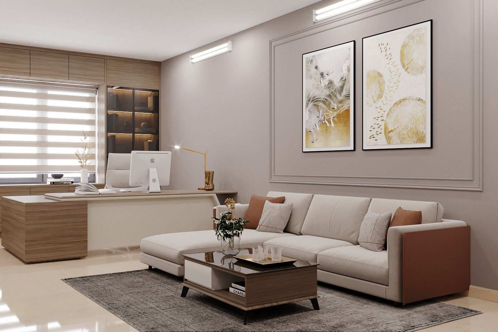 Nội thất văn phòng làm việc anh tuấn thành phố hạ long quảng ninh