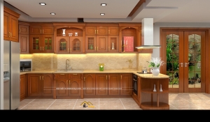 Tủ bếp tân cổ điển - TBCĐ13