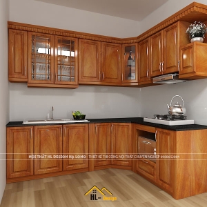Tủ bếp gỗ tự nhiên TBTN03