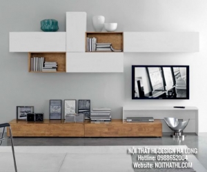 Kệ tivi phòng khách hiện đại - Nội thất HL-Design Hạ Long